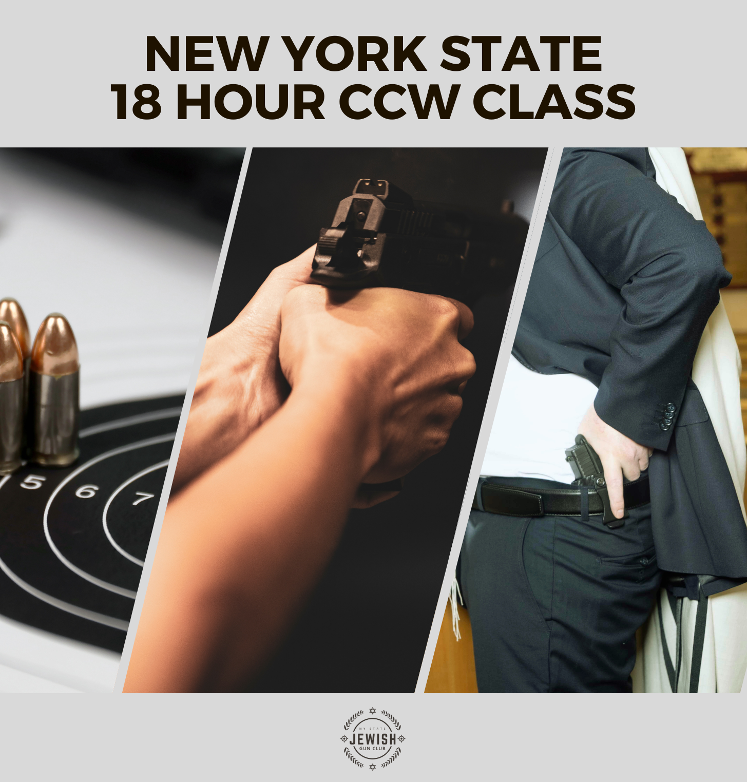 NYS 18 Hour CCW Class  August 6&7 Monsey NY
